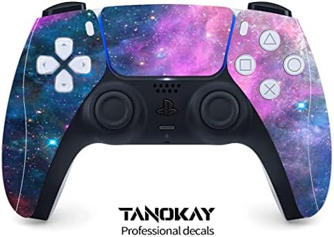 ערכת עור Tanokay PS5 Console Skin ו- Controller | יקום כוכב סגול | סיום מט גימור ויניל מדבקת עטיפות מדבקות